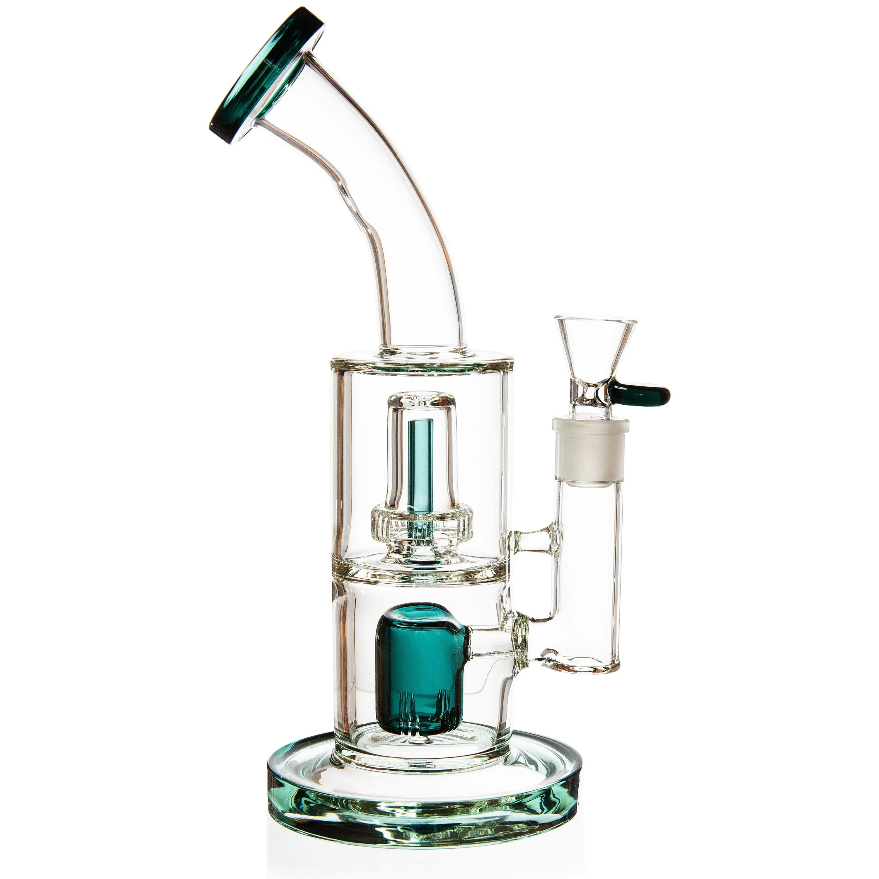 11 Rig w/ Showerhead   Hammer Perc, by Diamond Glass (free banger included)