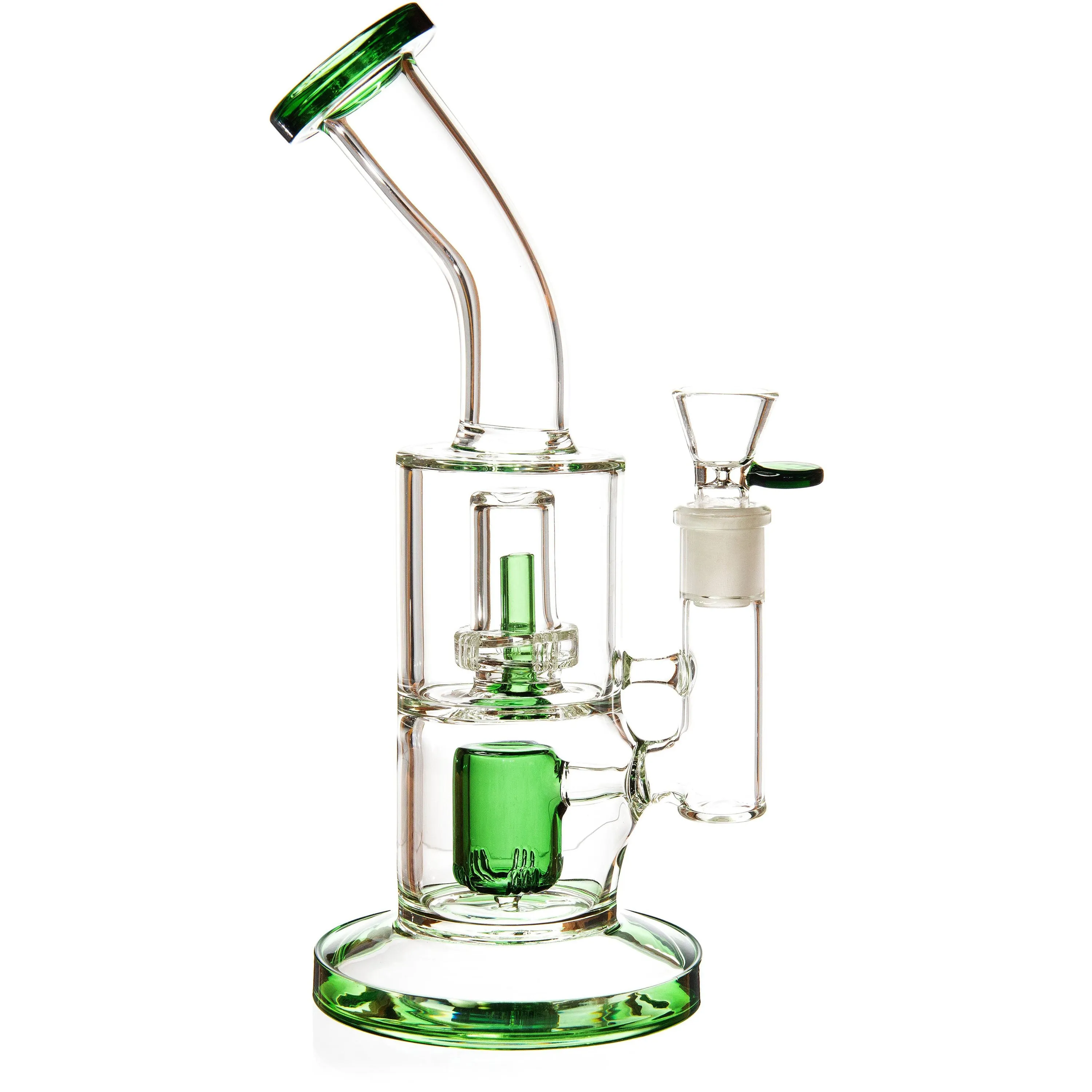 11 Rig w/ Showerhead   Hammer Perc, by Diamond Glass (free banger included)