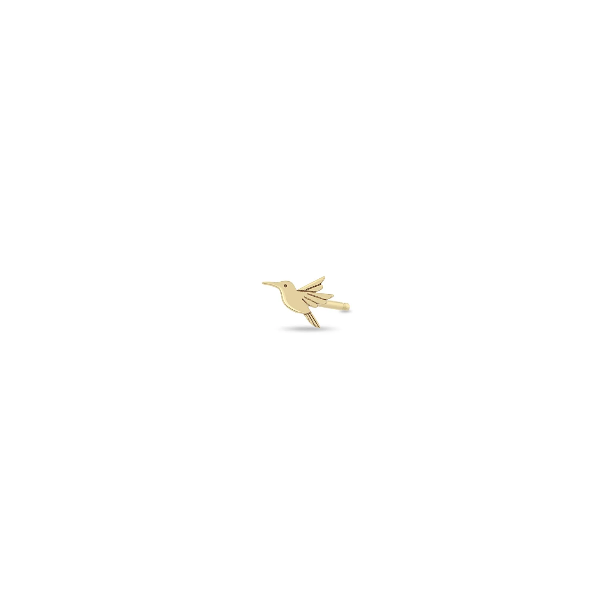 14k Itty Bitty Hummingbird Stud