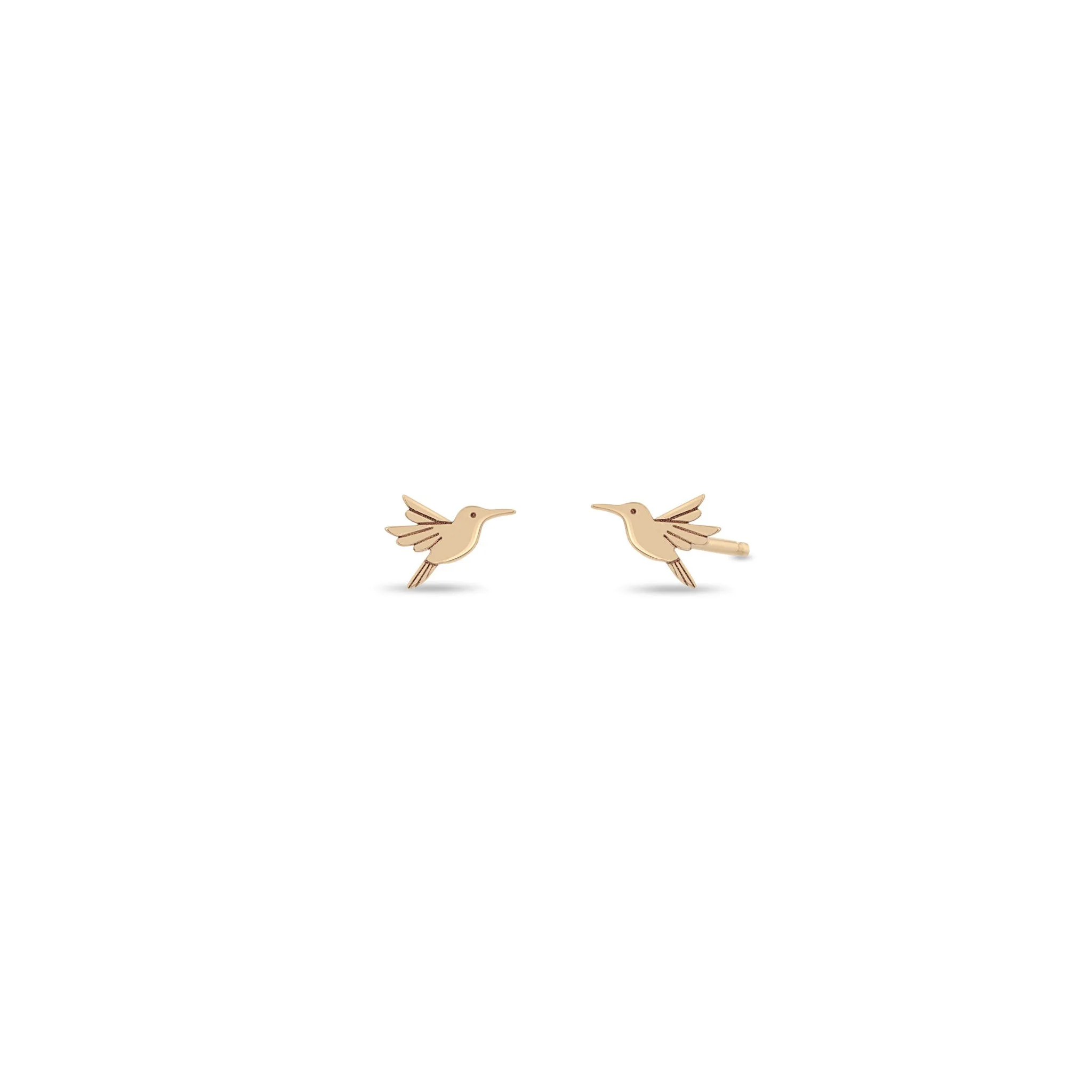 14k Itty Bitty Hummingbird Stud