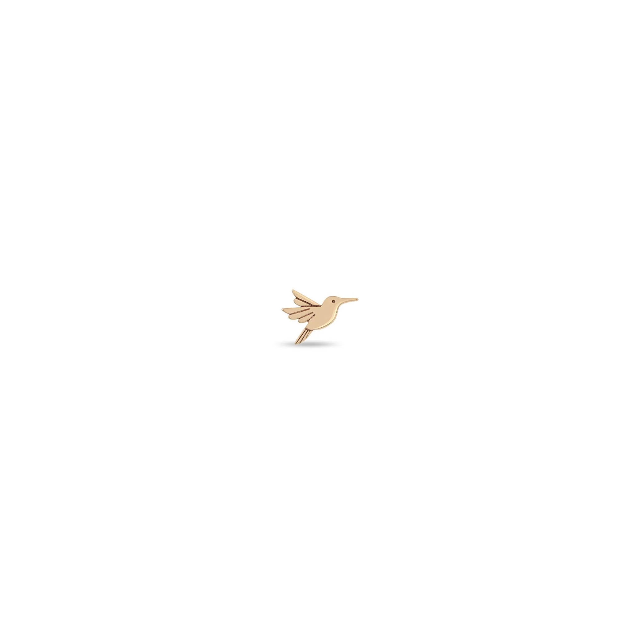 14k Itty Bitty Hummingbird Stud