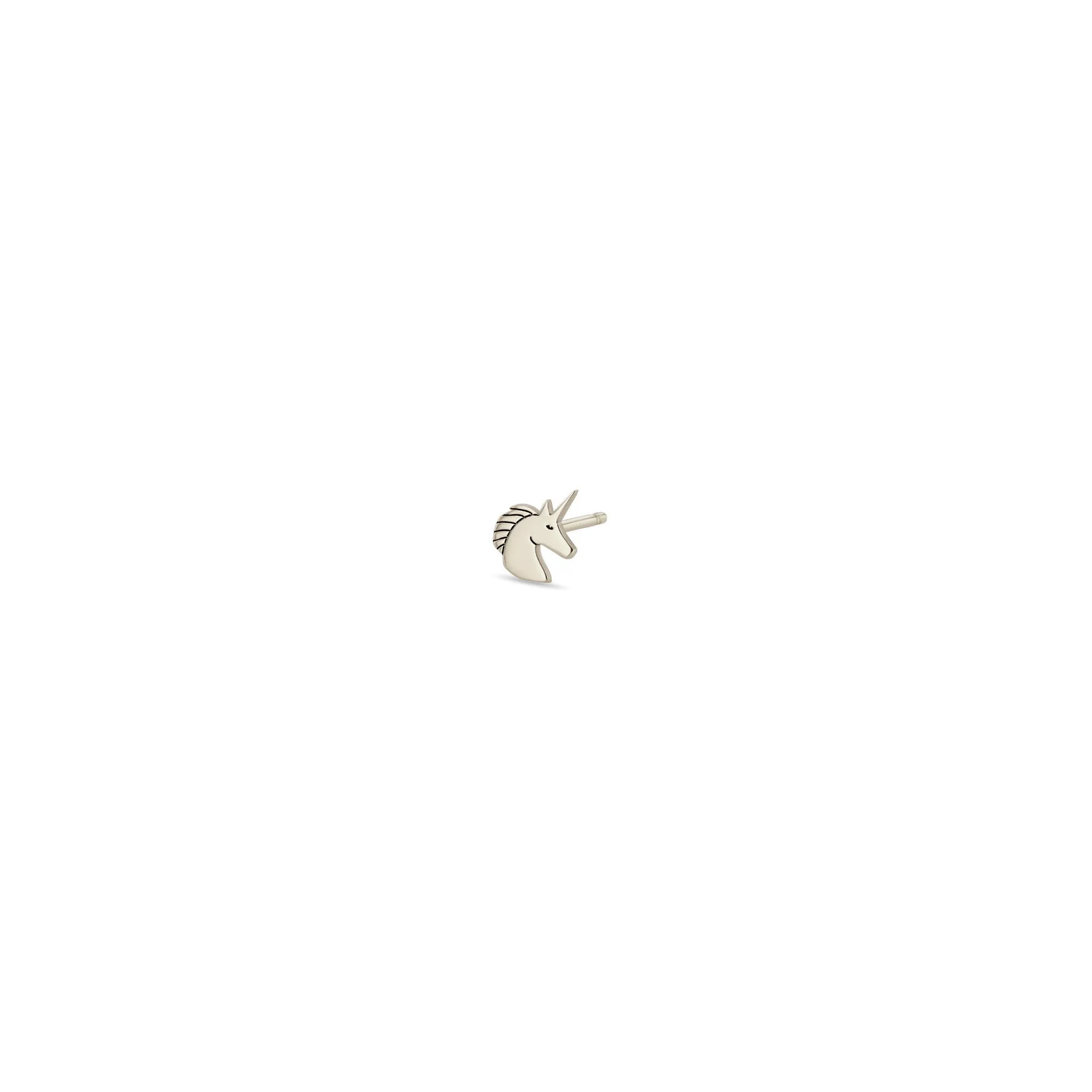 14k Itty Bitty Unicorn Stud