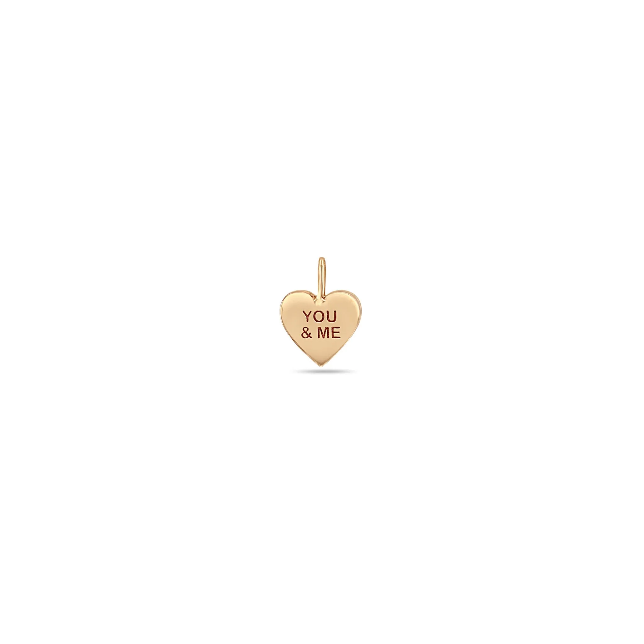 14k Single Candy Heart Charm Pendant