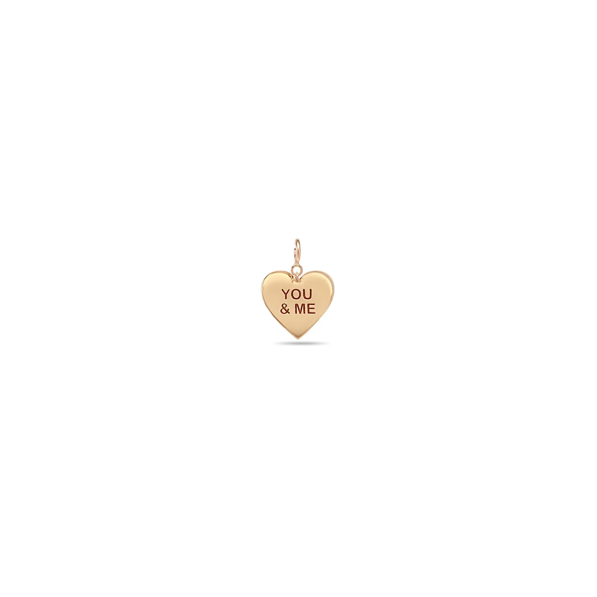 14k Single Candy Heart Charm Pendant