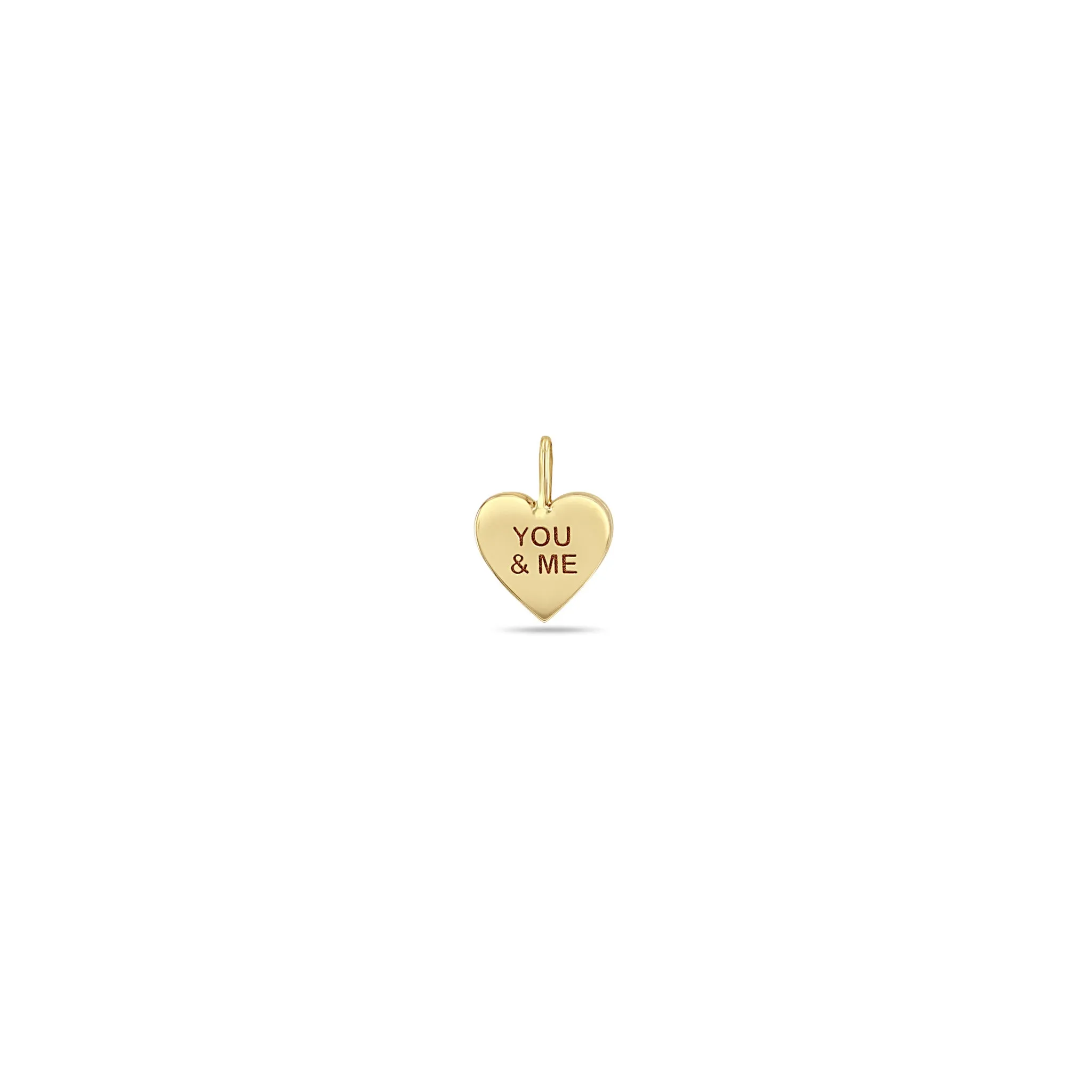 14k Single Candy Heart Charm Pendant