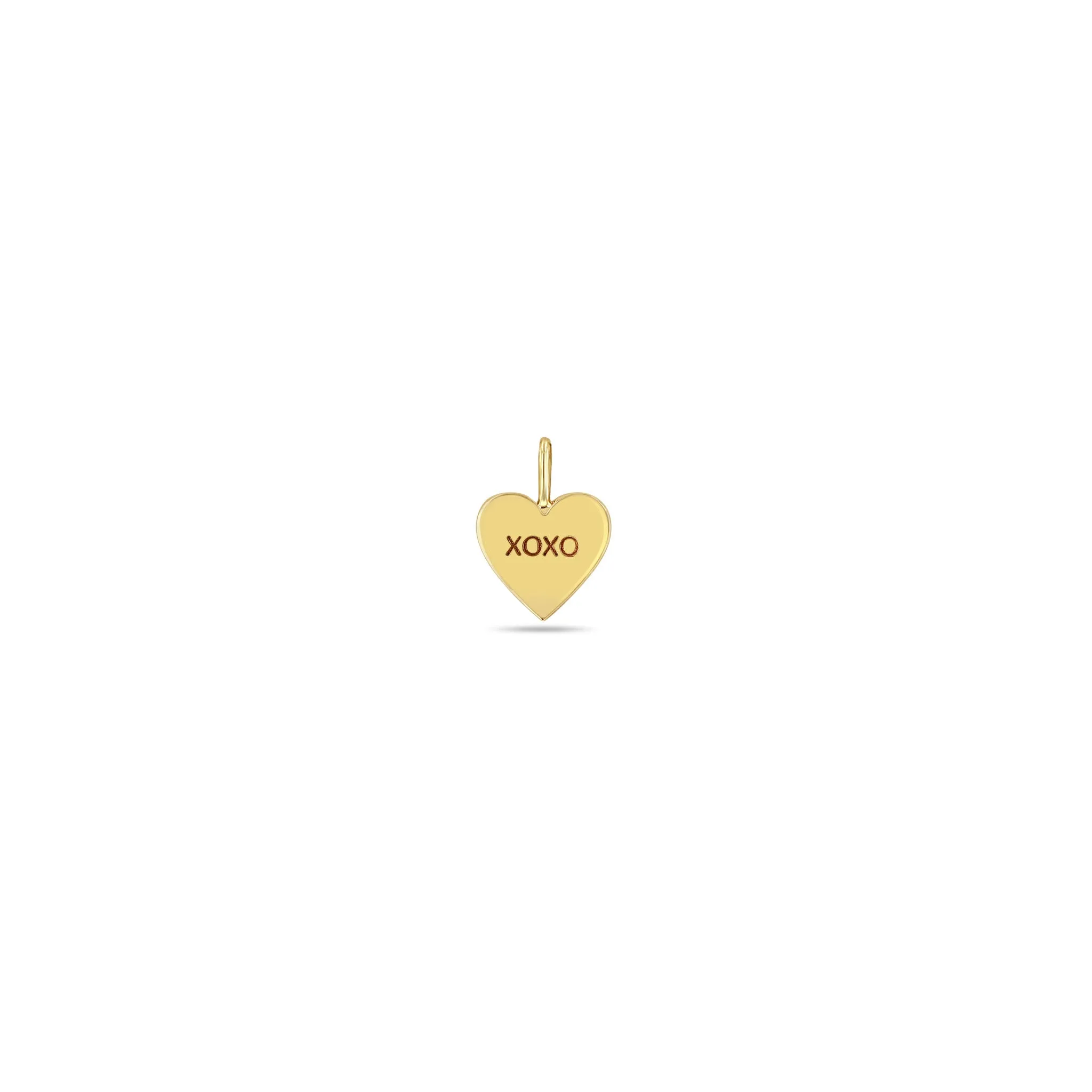 14k Single Candy Heart Charm Pendant