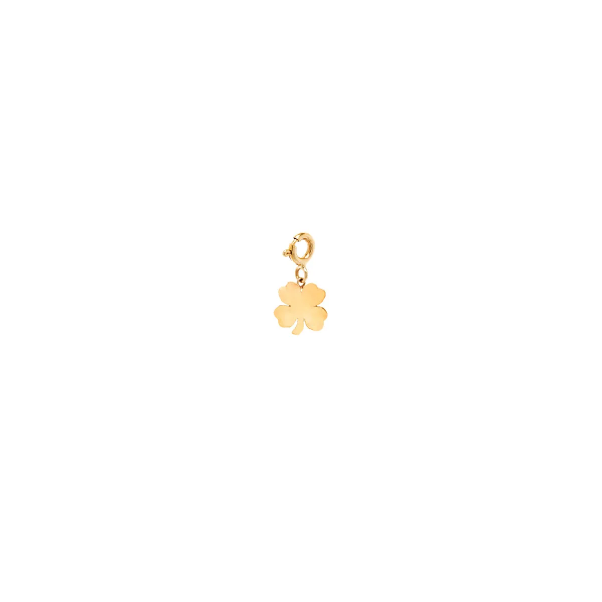 14k Single Midi Bitty Clover Charm