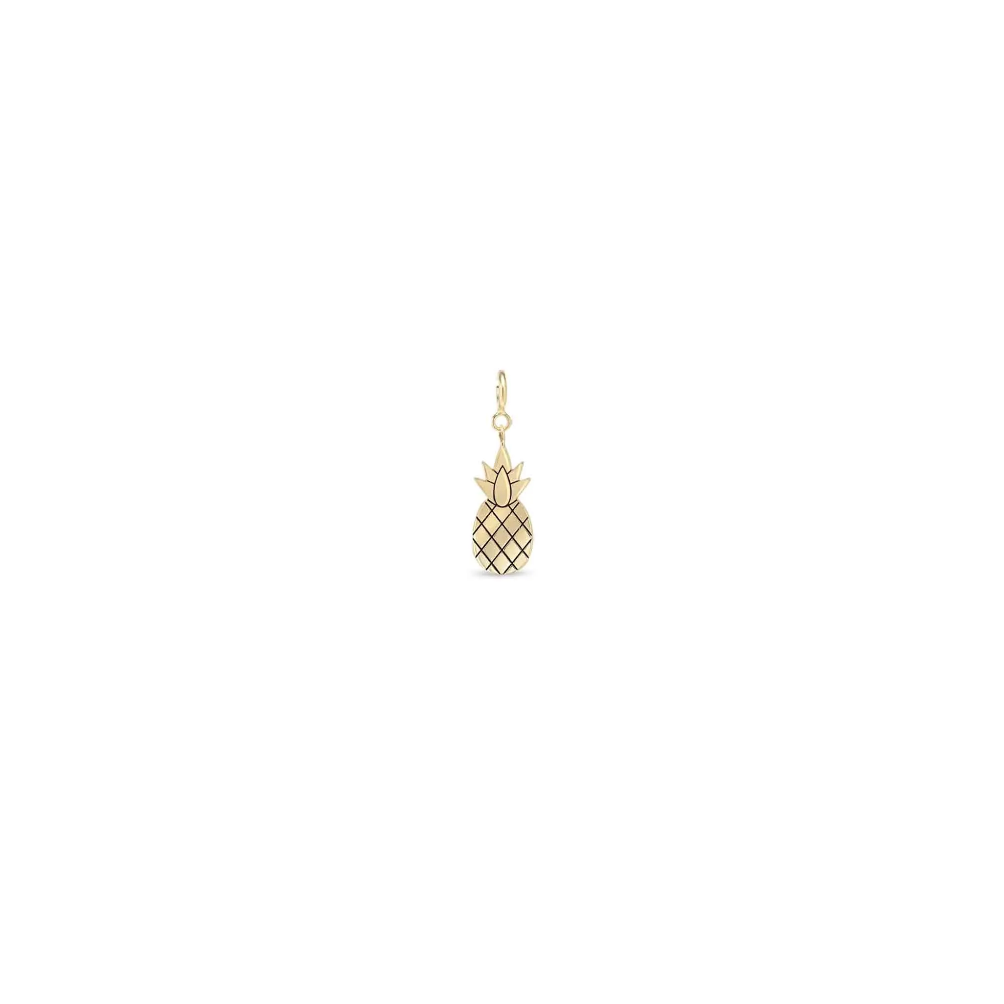 14k Single Midi Bitty Pineapple Charm