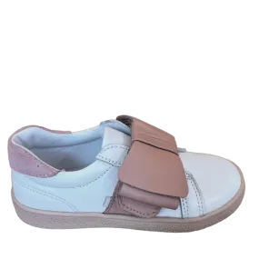 (2739-9) Low Velcro sneakers Pink bow