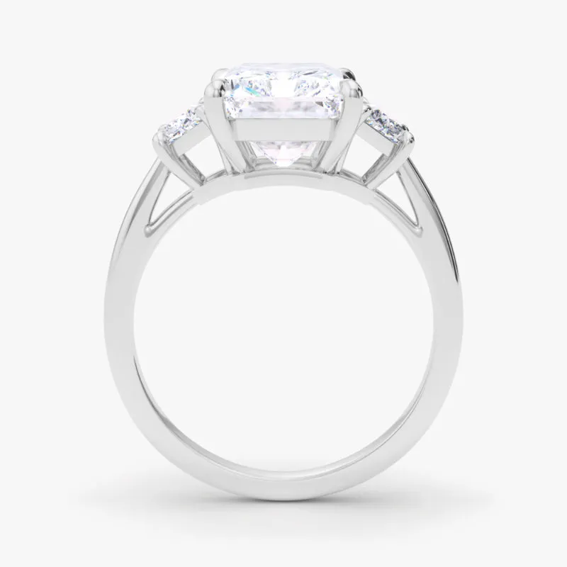 3 Stone Radiant Cut Diamond Ring