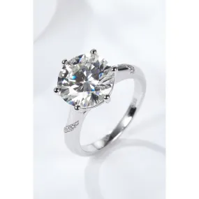 5 Carat  Moissanite Solitaire Ring