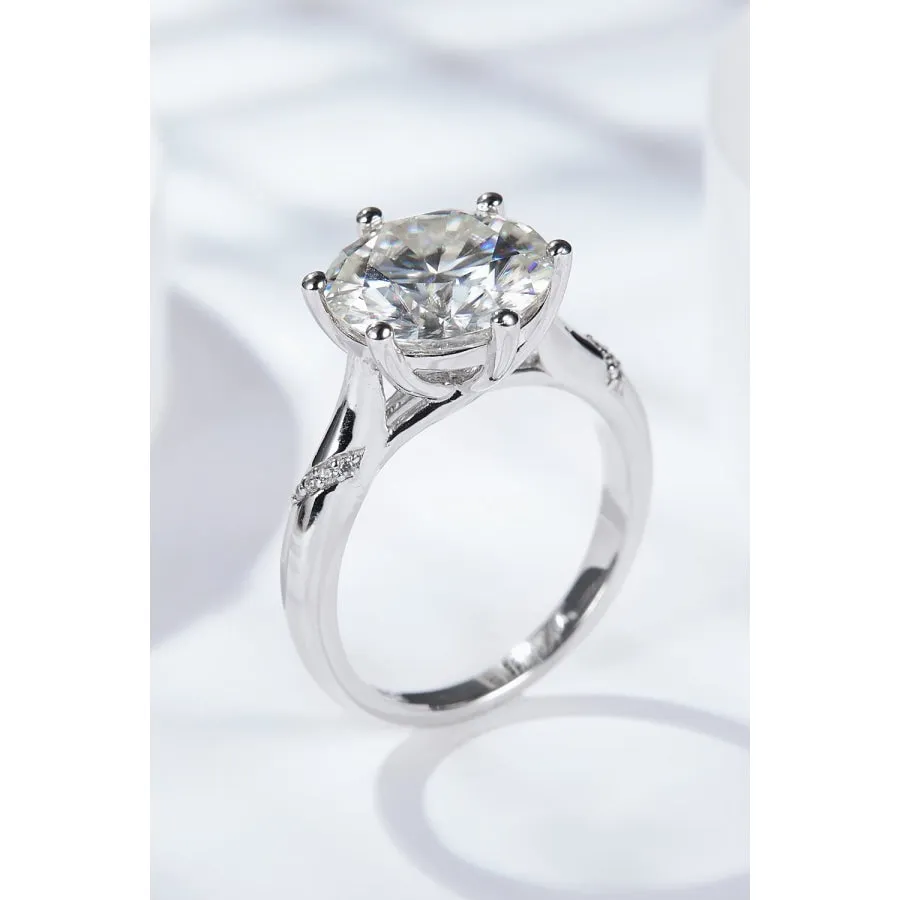 5 Carat  Moissanite Solitaire Ring