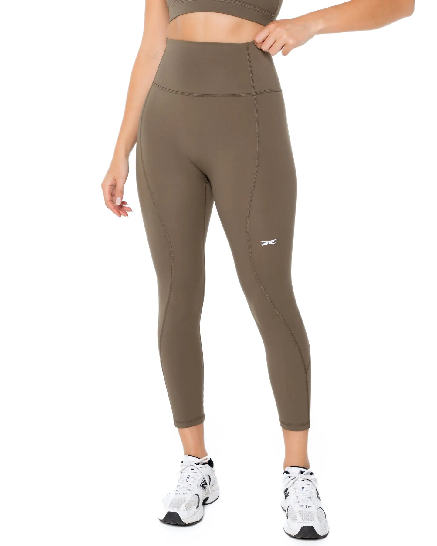 7/8 Curve Leggings - Dusty Khaki