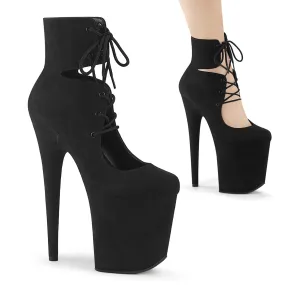 8 Inch Heel FLAMINGO-800-22 Black Suede