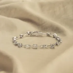 8.51 Carat Mixed Fancy Cut Diamond Bracelet