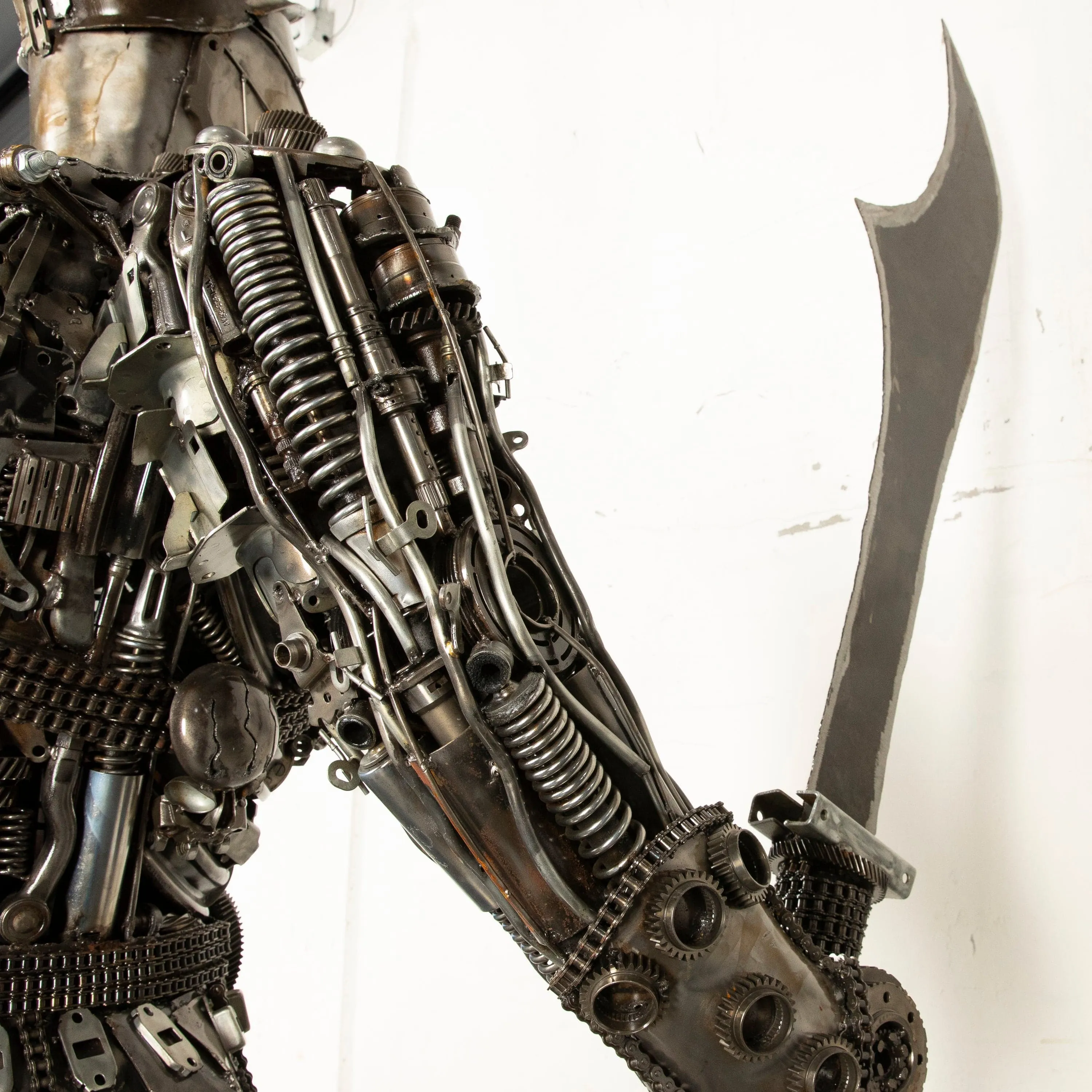 91 Spartan Recycled Metal Art Sculpture