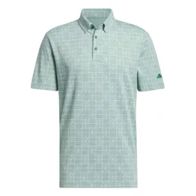 adidas Golf Go-To Novelty Polo Shirt - Collegiate Green