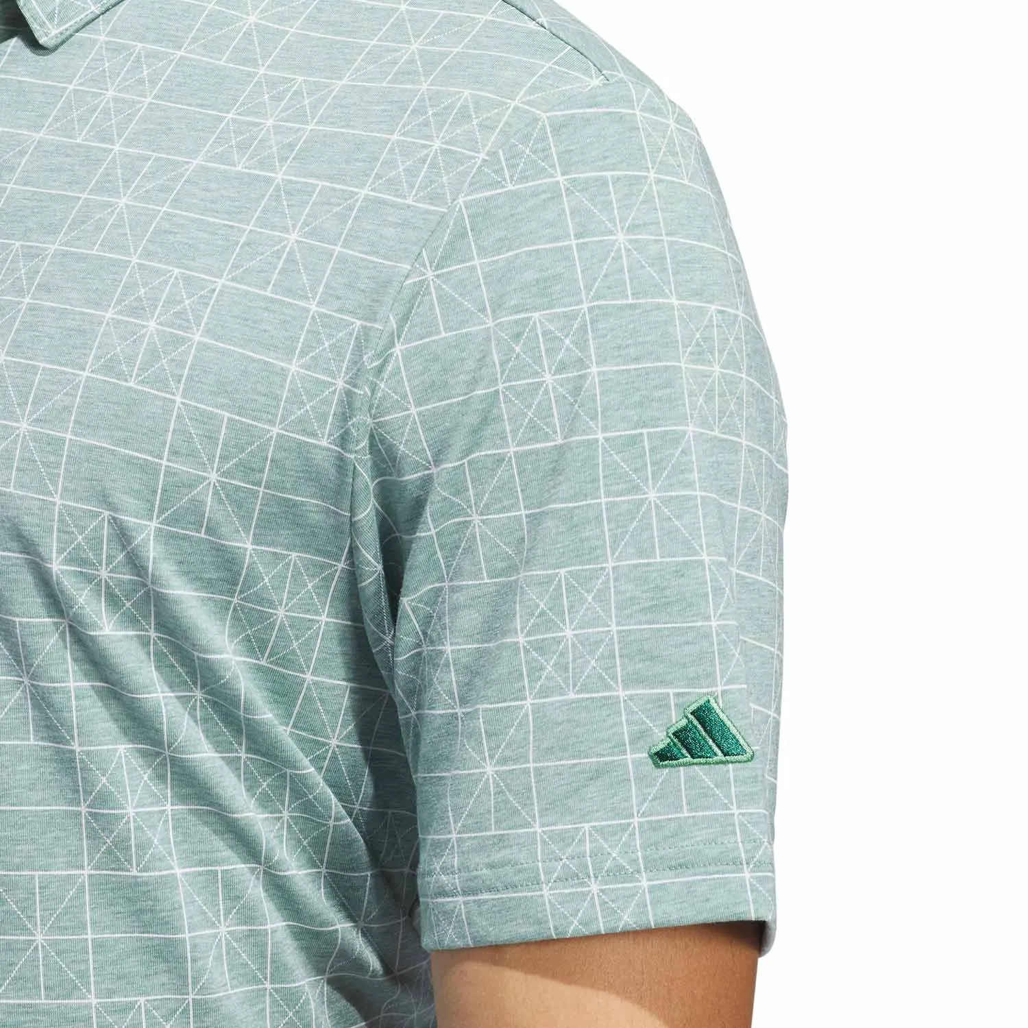 adidas Golf Go-To Novelty Polo Shirt - Collegiate Green