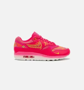 Air Max 1 Dia De Muertos Mens Lifestyle Shoe - Hyper Pink/Yellow