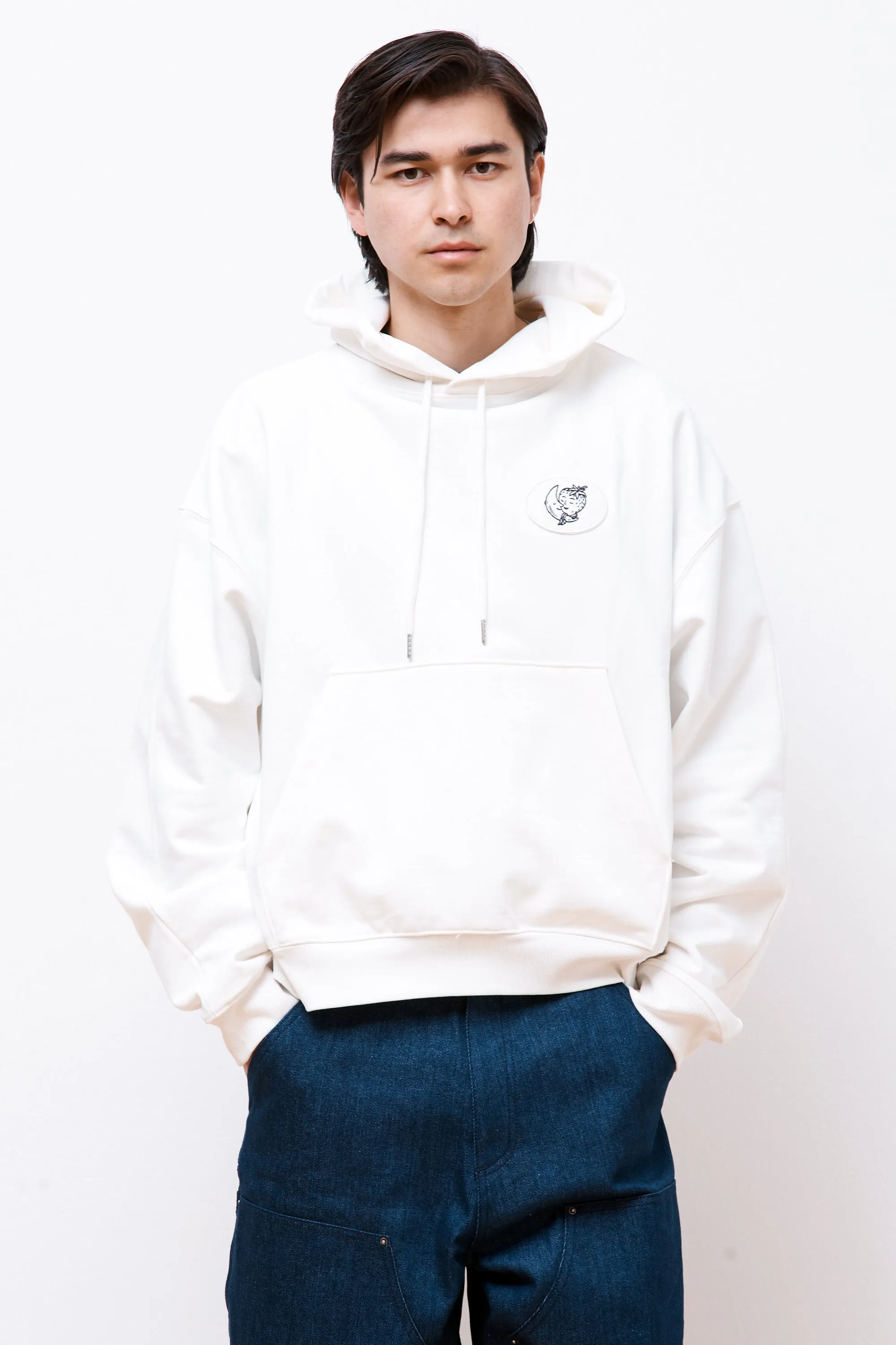 Alastair Mckimm Workwear Hoodie Knit White