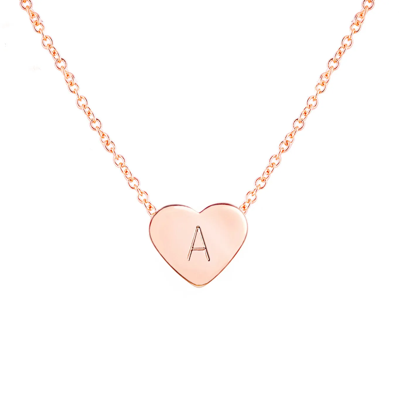 Amaral  Personalized Heart Necklace