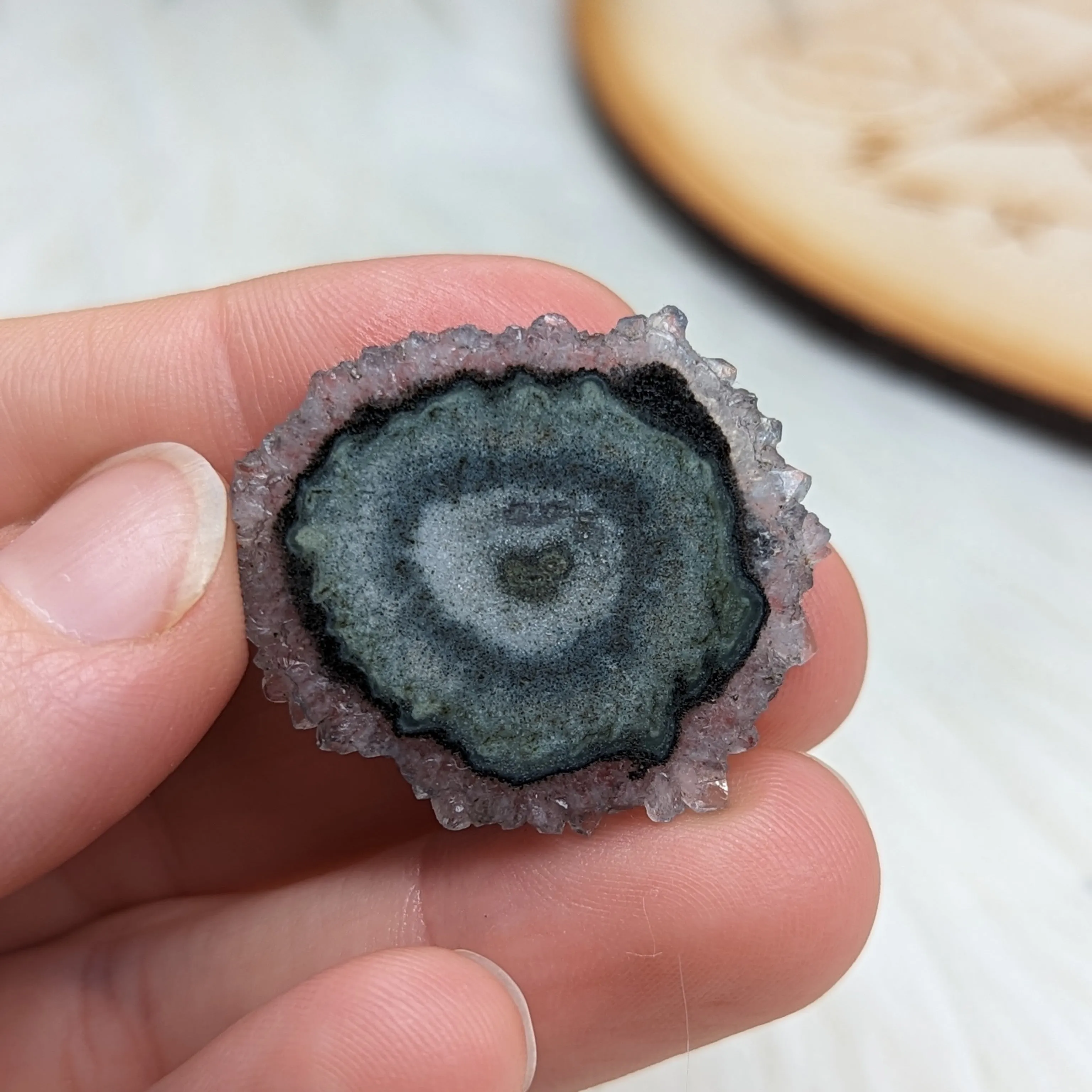 Amethyst Stalactite Slice Specimen #3 ~ Expansion of the Higher Self