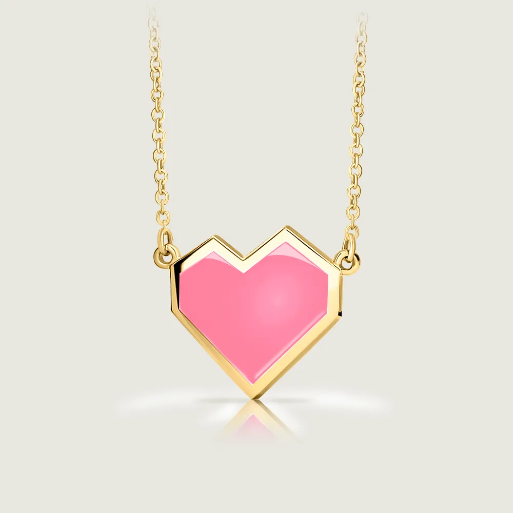 Ararat Heart Enamel Necklace