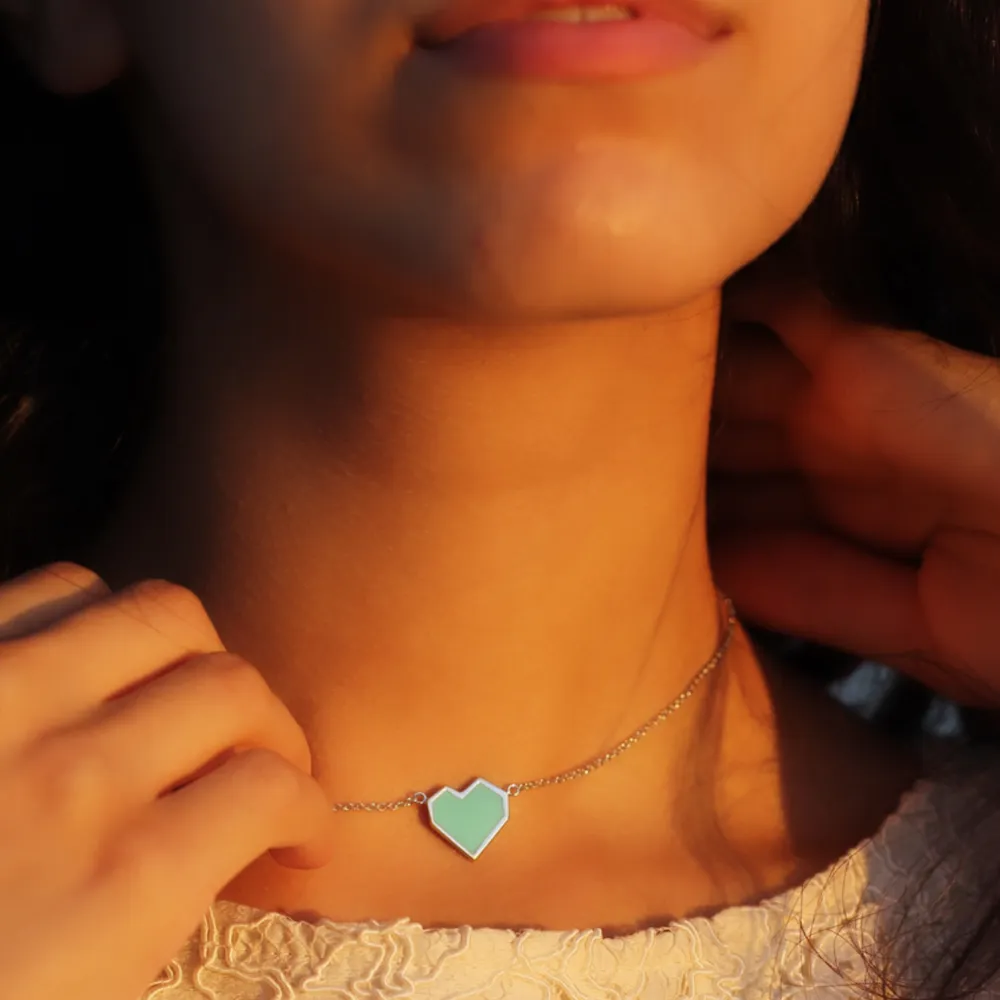 Ararat Heart Enamel Necklace