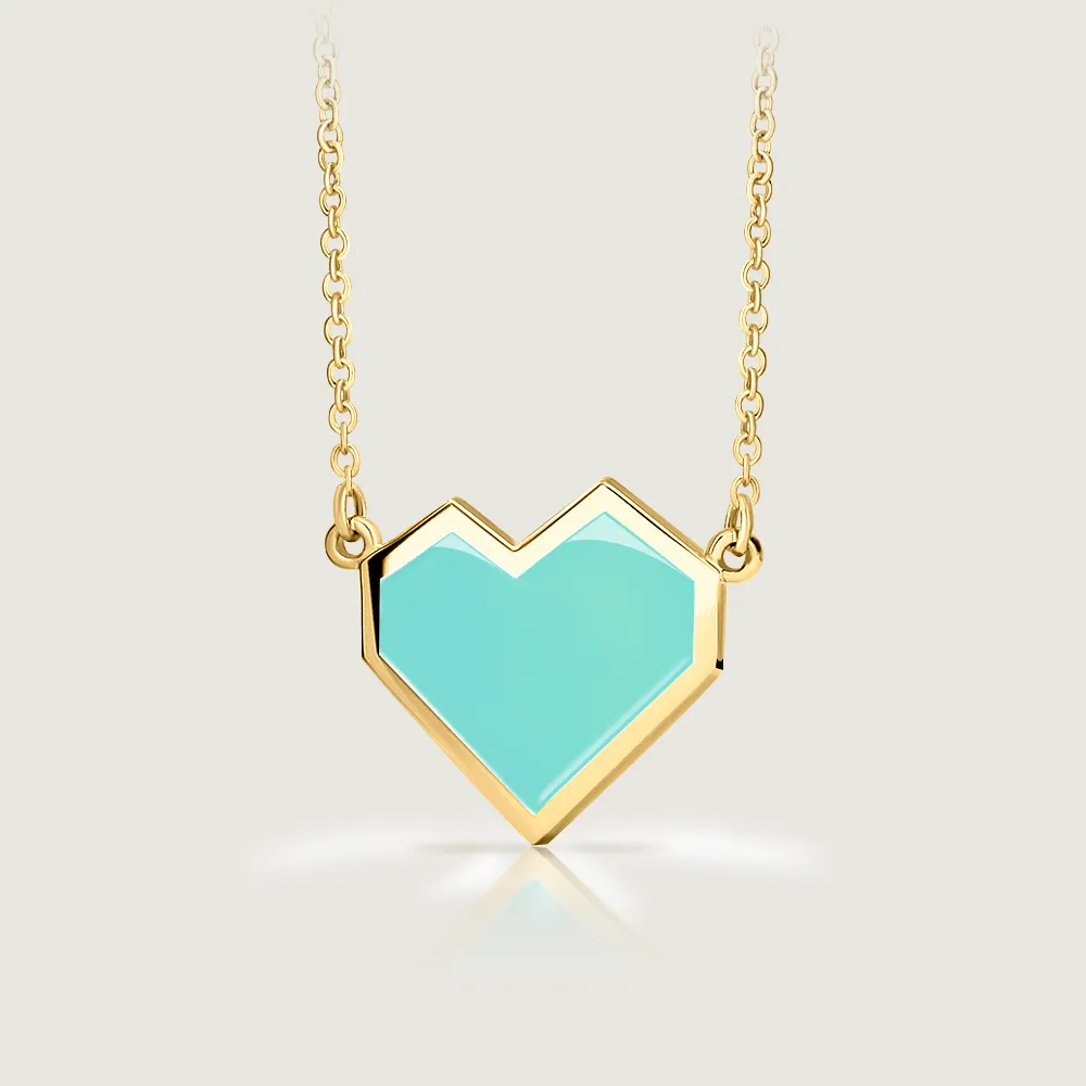 Ararat Heart Enamel Necklace