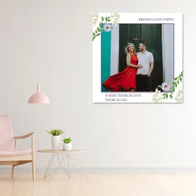 Beautiful Flower And Leaf Photo Frame