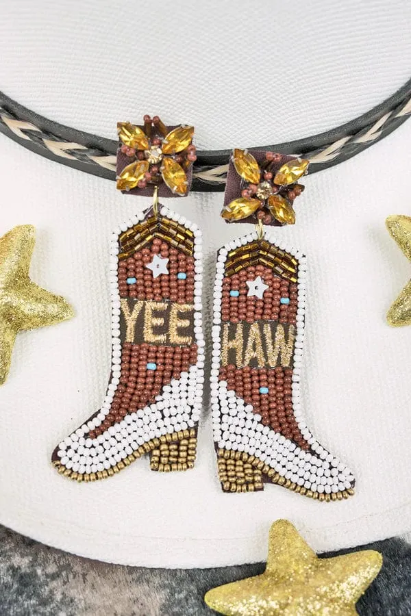 BeJeweled COWBOY BOOT Earrings