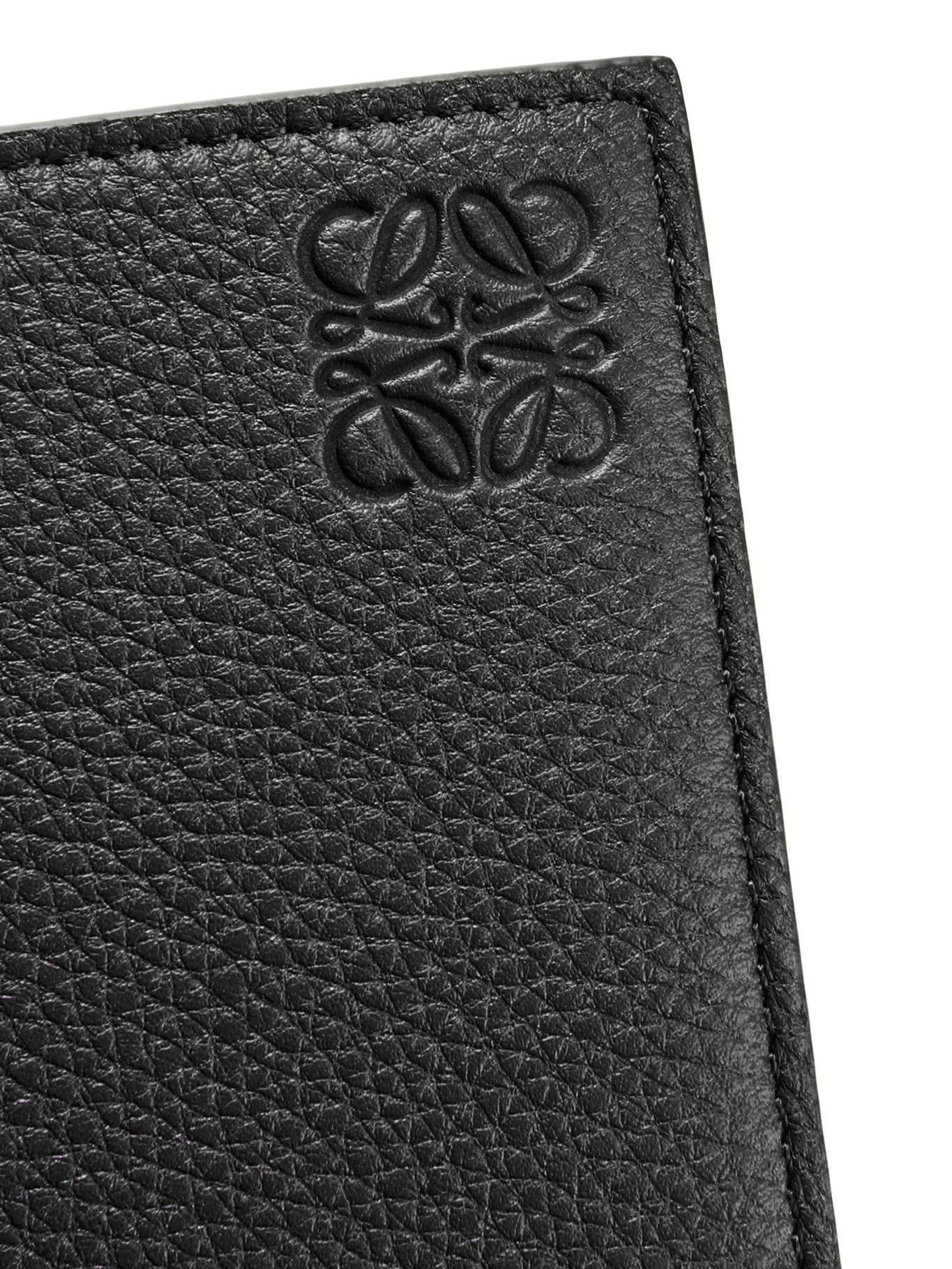 Bifold coin wallet in soft grained calfskin