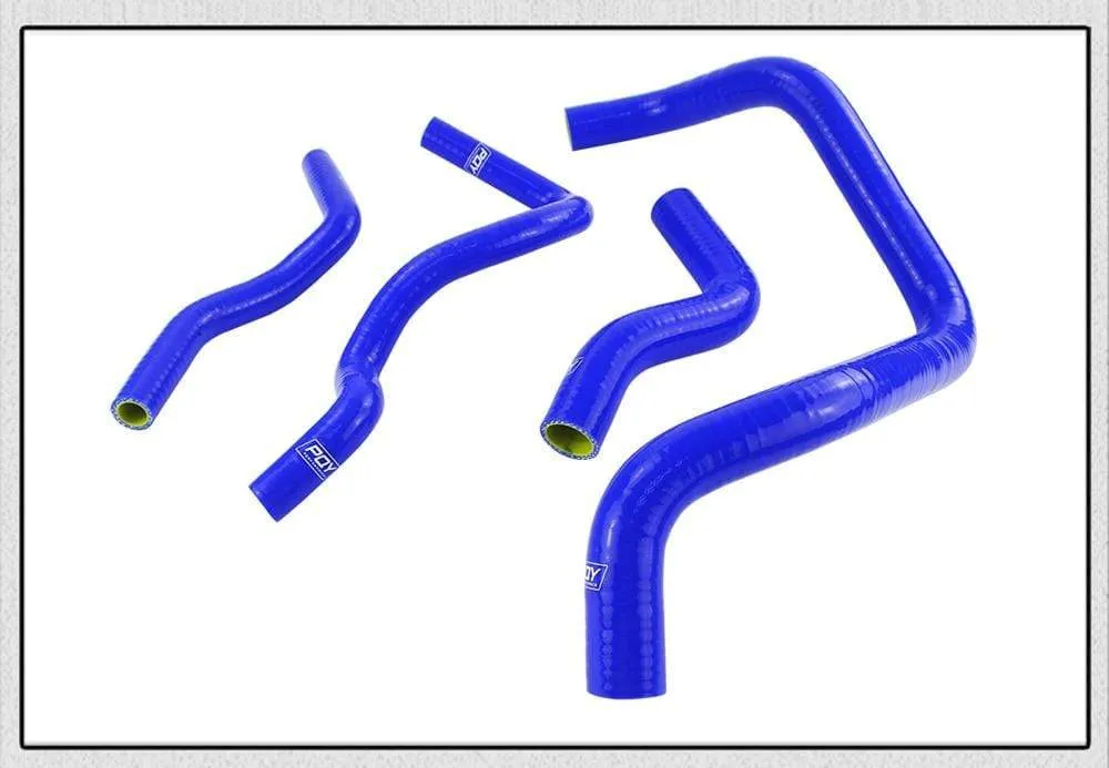 Blue & Yellow D15/16 Silicone Radiator Coolant Hose , Silicone hose kit With PQY logo For Honda CIVIC SOHC D15 D16 EG EK 92-00