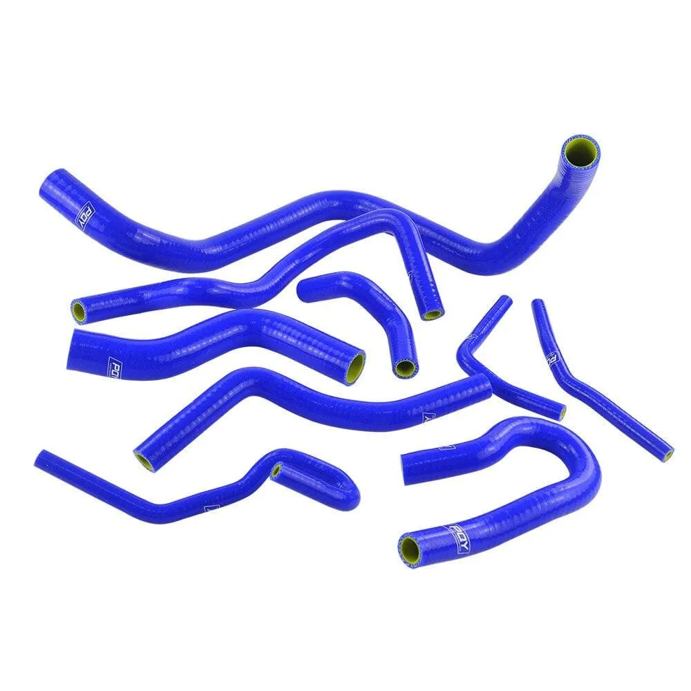 Blue & Yellow D15/16 Silicone Radiator Coolant Hose , Silicone hose kit With PQY logo For Honda CIVIC SOHC D15 D16 EG EK 92-00