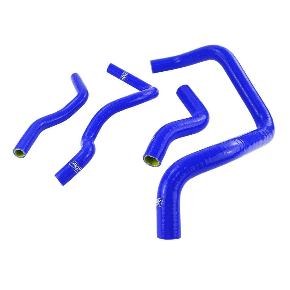 Blue & Yellow D15/16 Silicone Radiator Coolant Hose , Silicone hose kit With PQY logo For Honda CIVIC SOHC D15 D16 EG EK 92-00