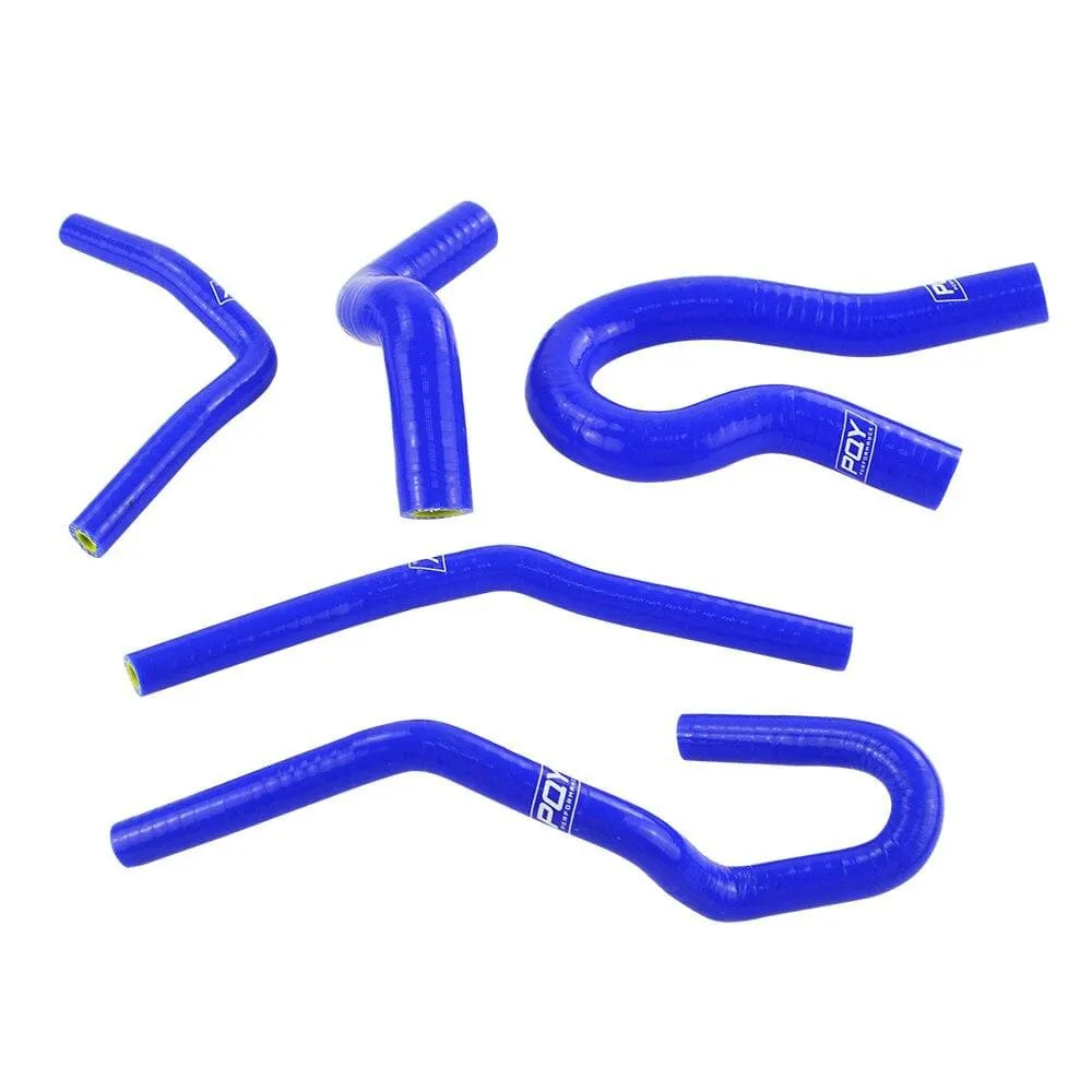 Blue & Yellow D15/16 Silicone Radiator Coolant Hose , Silicone hose kit With PQY logo For Honda CIVIC SOHC D15 D16 EG EK 92-00