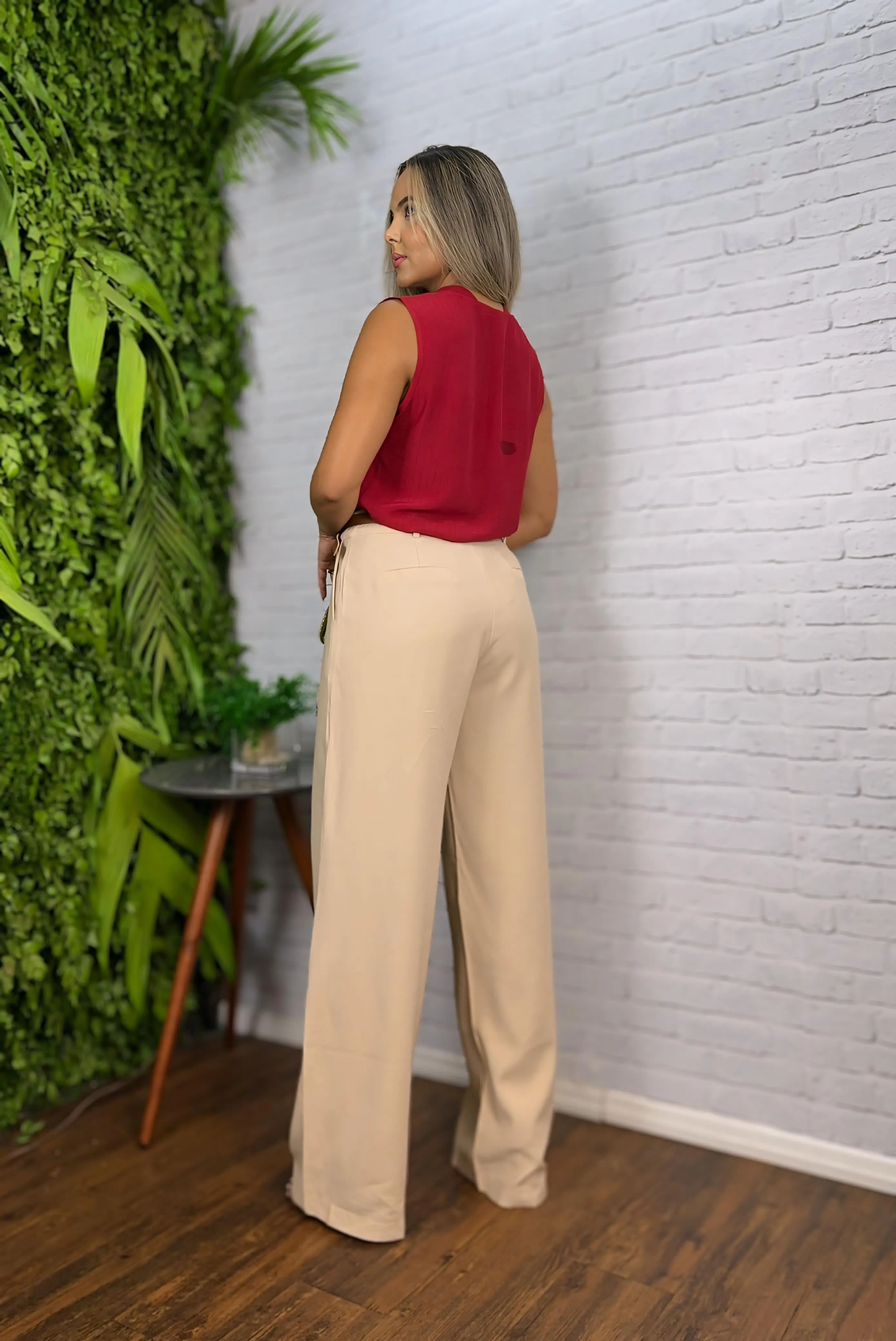 Calça Pantalona Social 1261. 6/D)