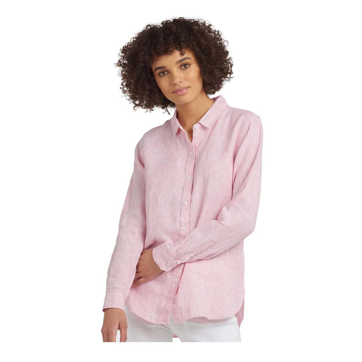 Camicia Donna Barbour Marine Rosa