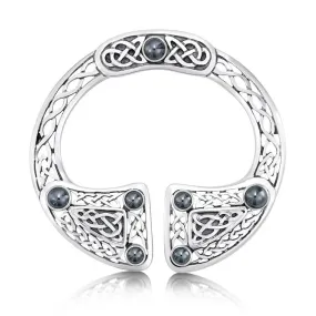 Celtic Brooch - SBX15-SIL