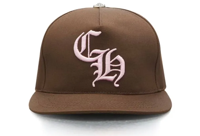 CHROME HEARTS TRUCKER HAT BROWN PINK