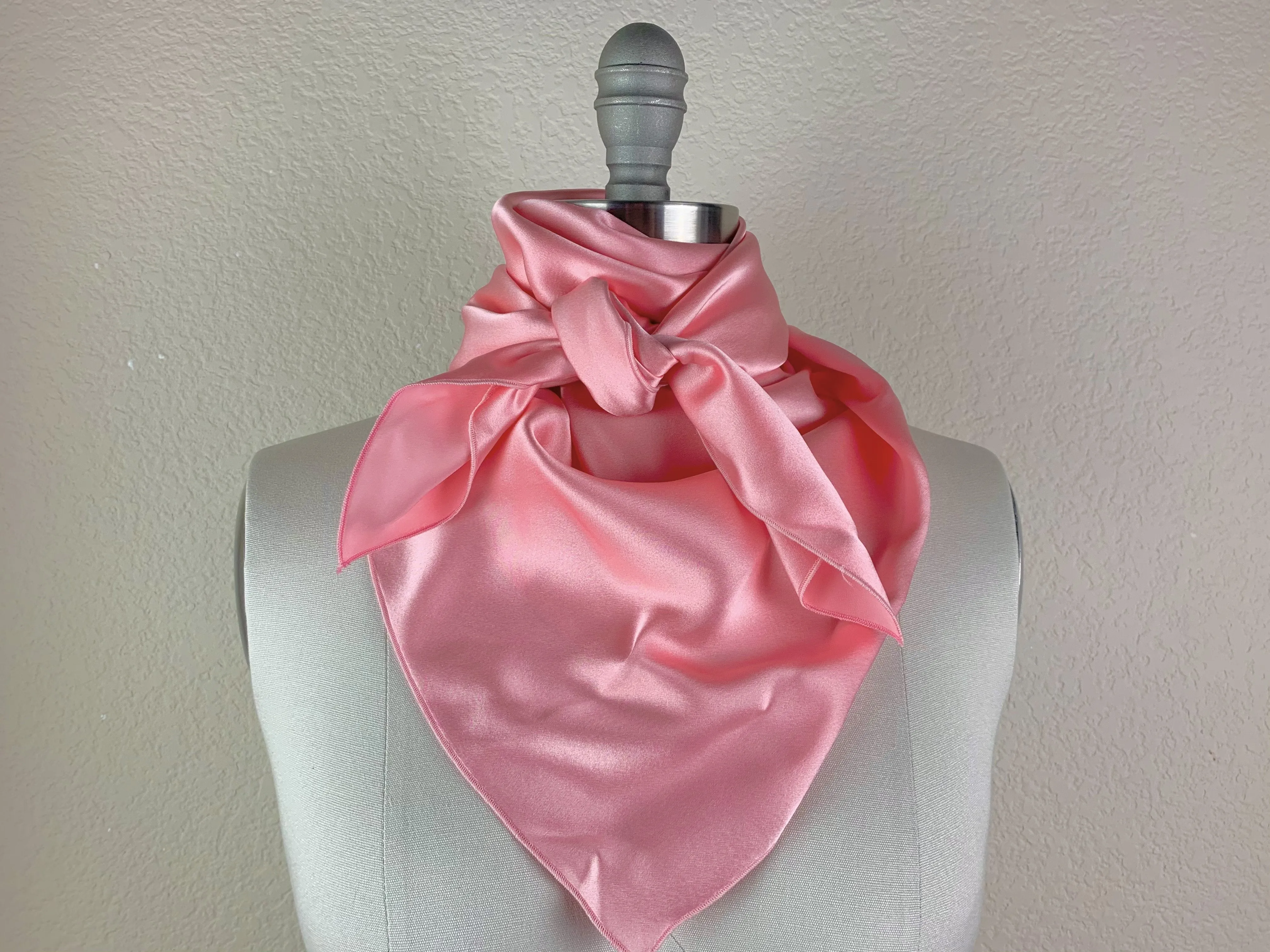 CR Soft Pink Silk Scarf