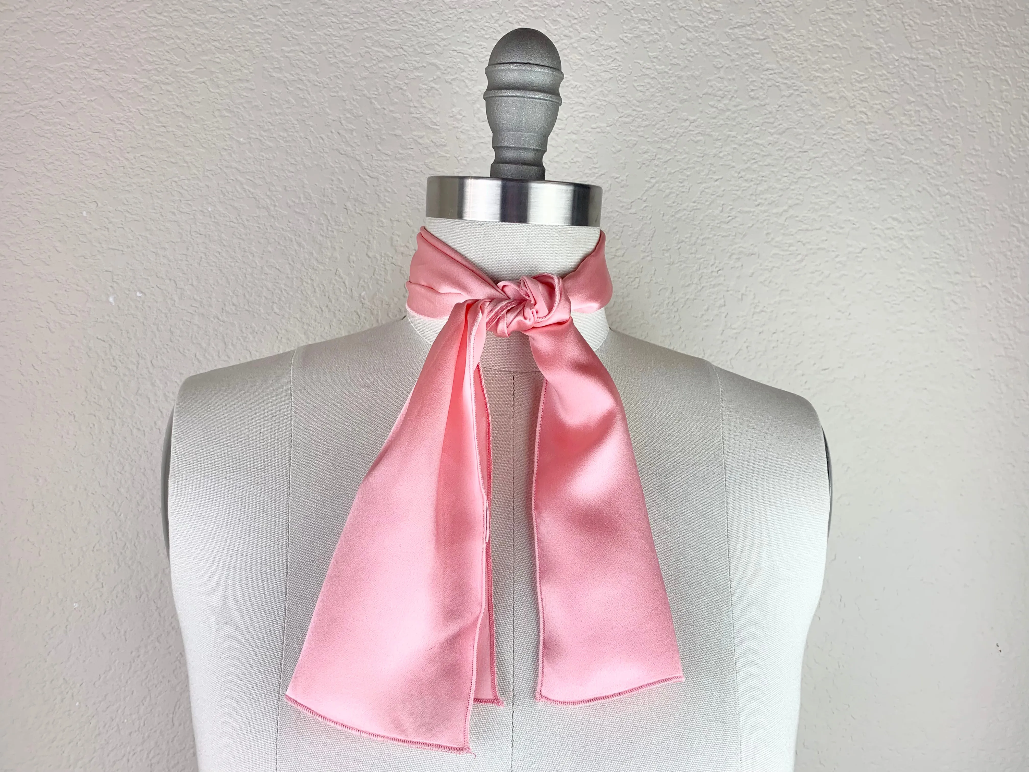 CR Soft Pink Silk Scarf