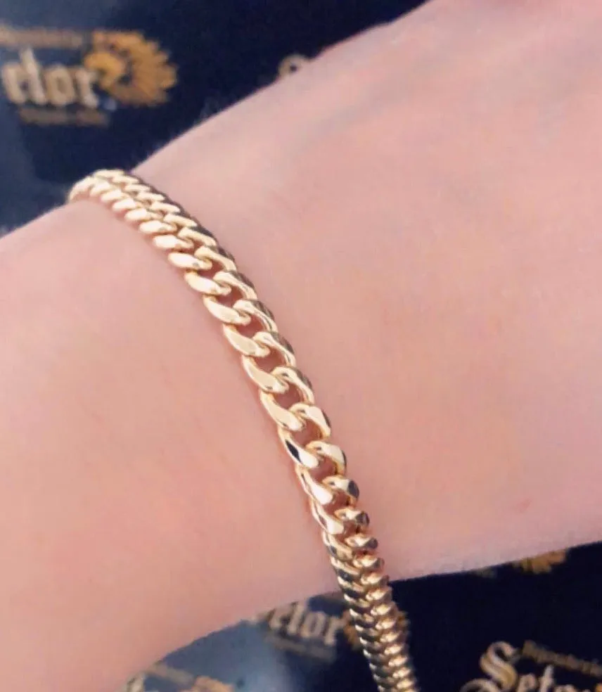 Cuban link bracelet