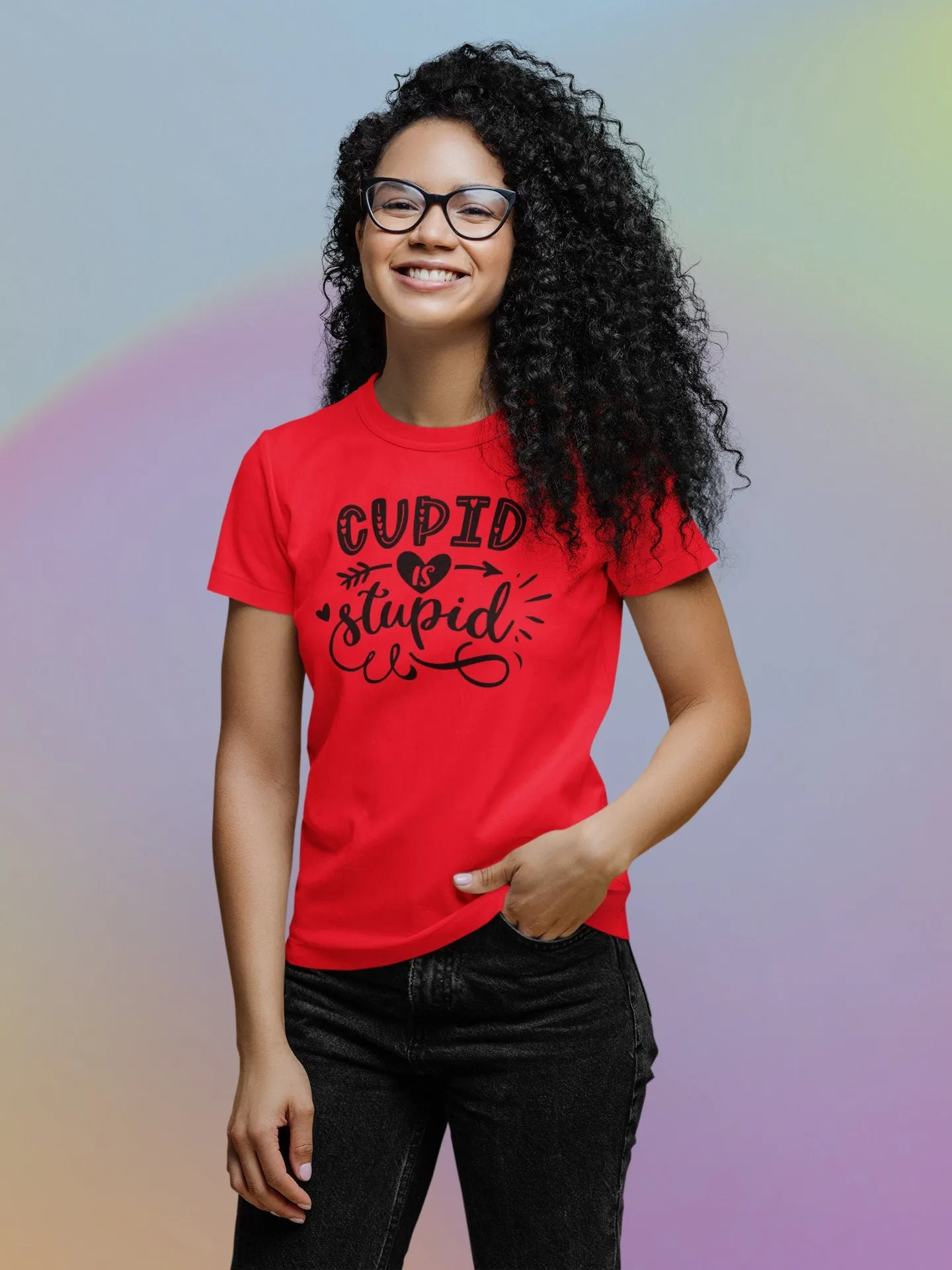 Cupid is stupid shirt or mug | go somewhere else cupid | now of cupid's foolishness