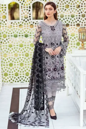 Dark Grey Unique Pakistani Style Suit