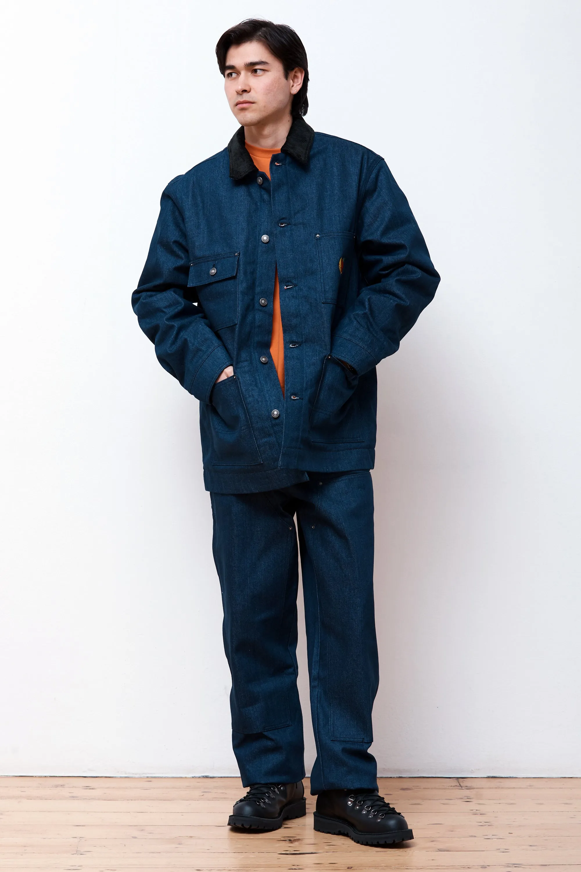 Denim Chore Jacket Woven Blue