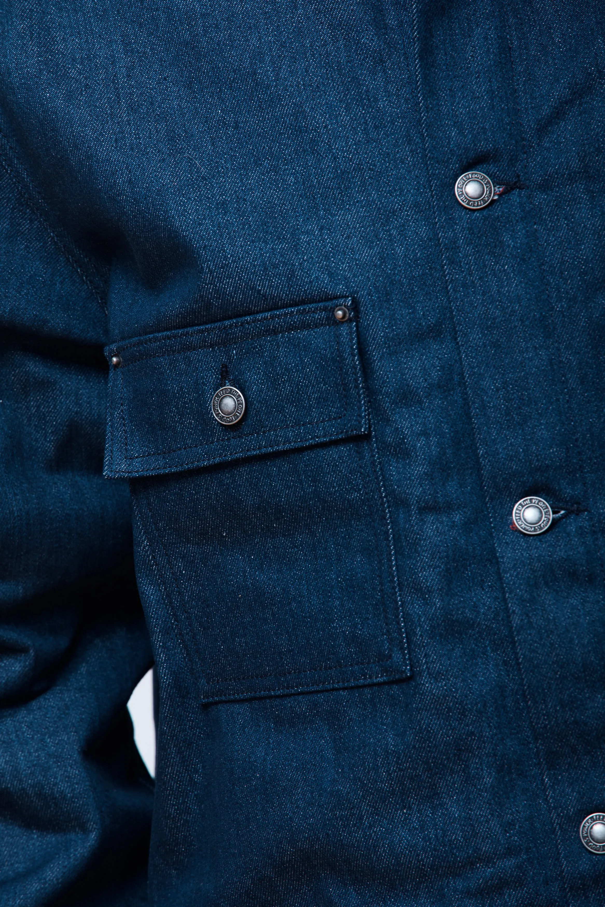 Denim Chore Jacket Woven Blue