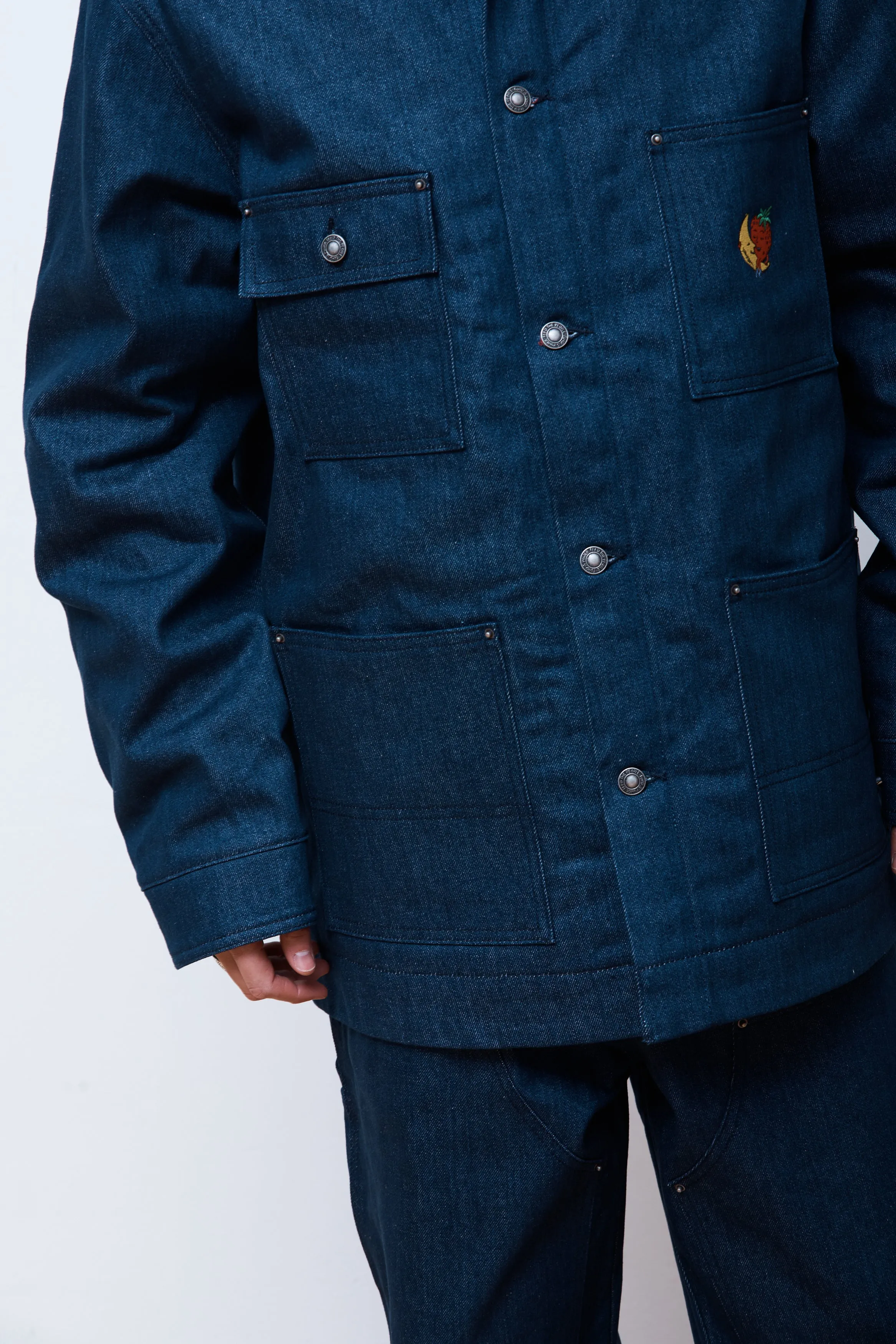 Denim Chore Jacket Woven Blue