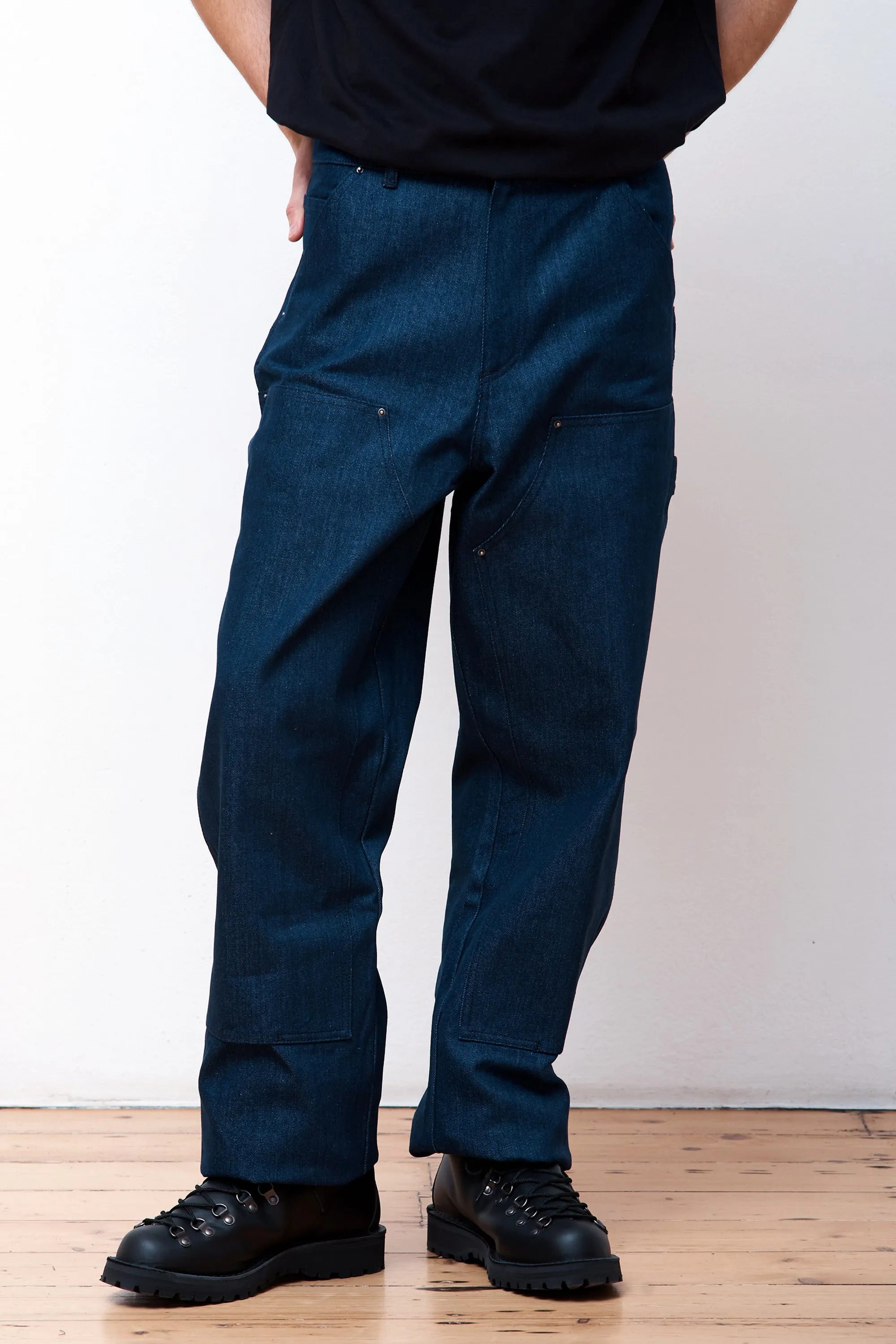 Denim Double Knee Work Pant Woven Blue