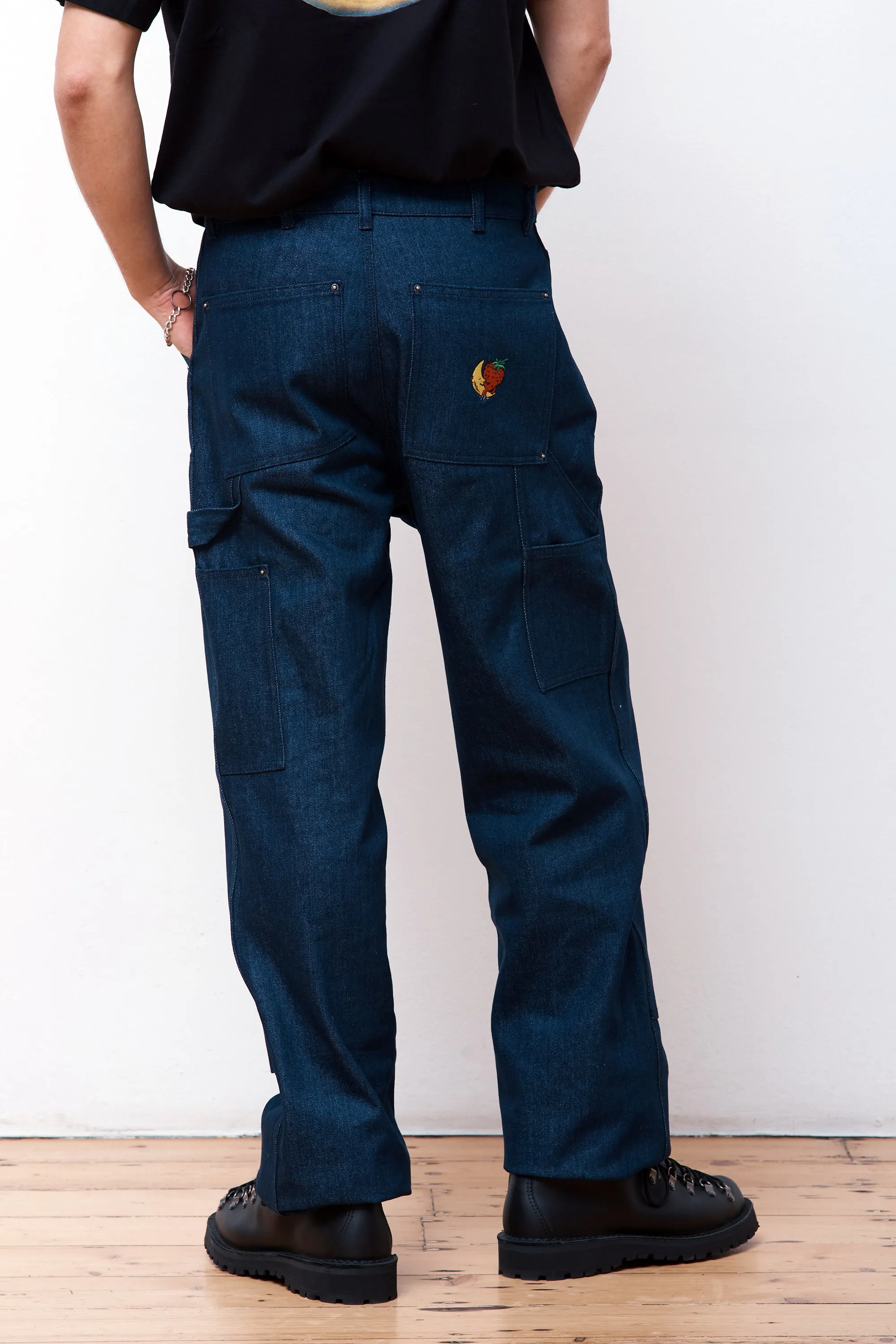 Denim Double Knee Work Pant Woven Blue